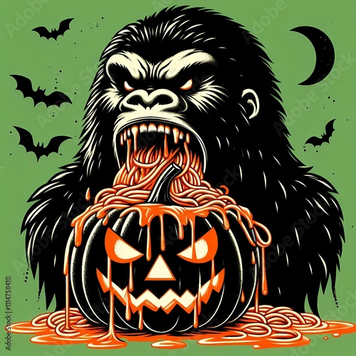 halloween scary bigfoot spaghetti