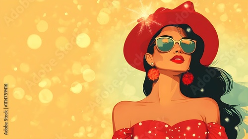 Vintage Christmas Woman