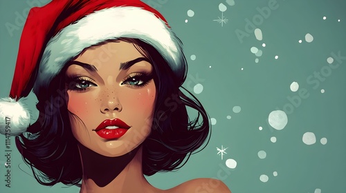 Vintage Christmas Woman