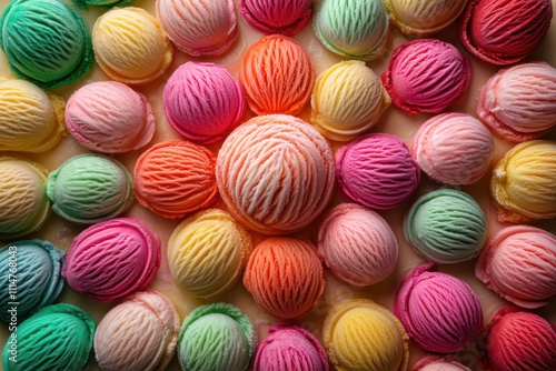 A visually striking image of ice cream scoops arranged to form a vibrant mandala pattern.