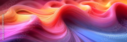 abstract background of pink color waves