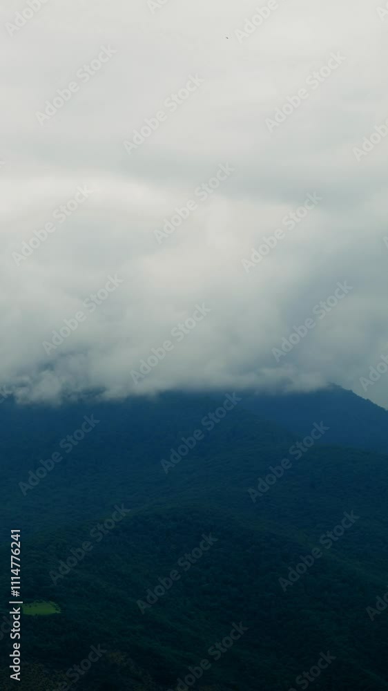 Storm is coming with clouds over the hill Storm is coming with clouds over the hill