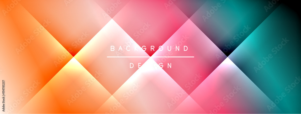 Fototapeta premium Colorful gradient with lines made of shadow and light. Creative background