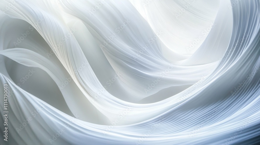 Fototapeta premium Abstract White Waves