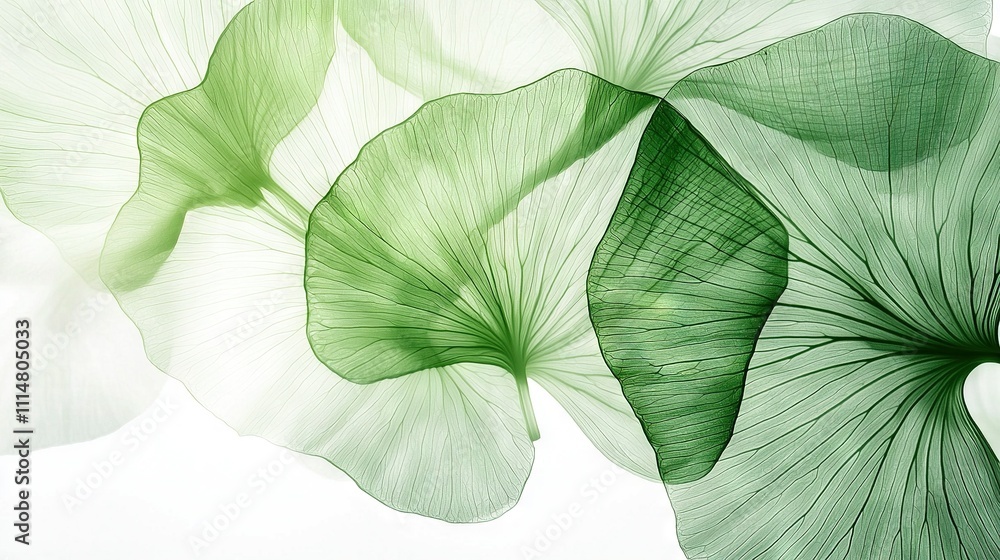 custom made wallpaper toronto digital  A high-quality photo of a large green leaf on a white background, with the background blurred to showcase the beauty of leaves