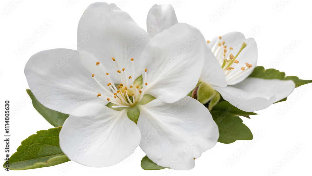 Obraz premium white flower isolated on white