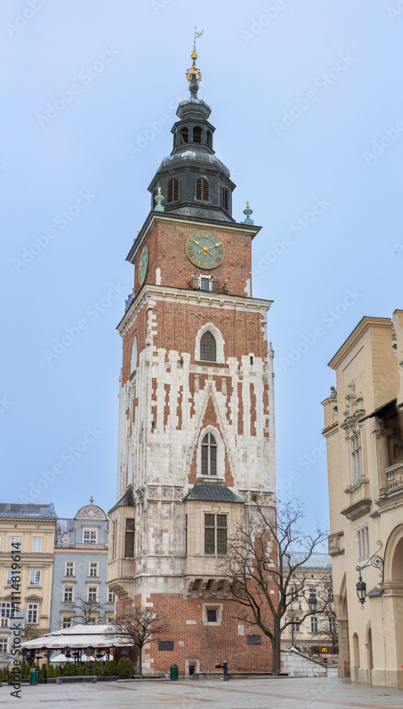 Fototapeta premium Walking in the old town in Krakow, Poland