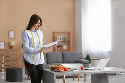 Beautiful nutritionist with...