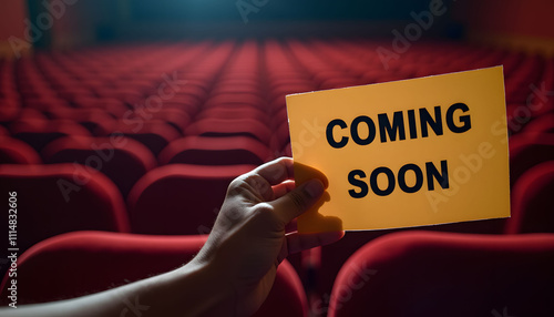 Coming Soon: A New Movie Premiere in a Luxurious Cinema photo