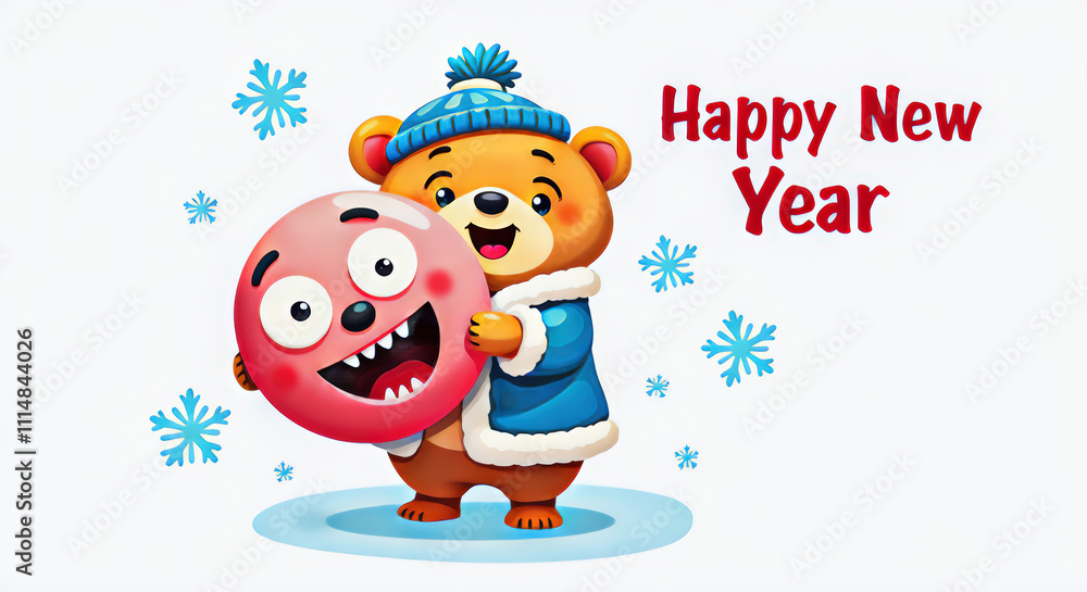 Fototapeta premium New Year's card