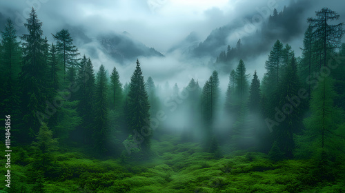 fog in the mountains