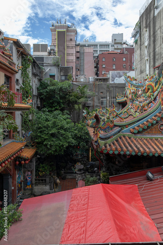 Tianhou palace temple in Taipei Taiwan photo