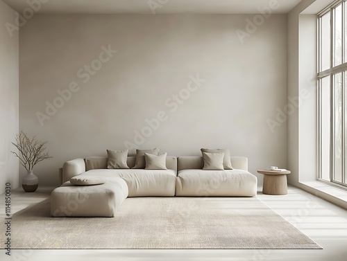 Wallpaper Mural Modern Elegance: A Contemporary Living Room with Sophisticated Accents Torontodigital.ca