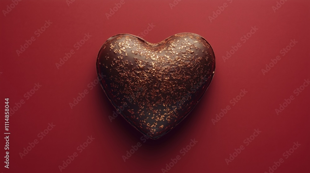 Obraz premium Delicious Heart Shaped Chocolate Treat for Romantic Occasions
