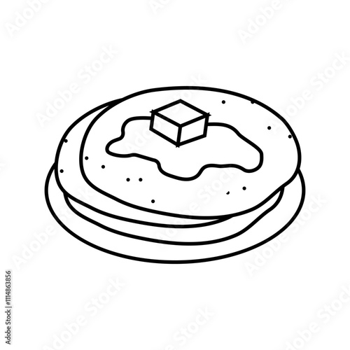 aloo paratha indian cuisine line icon vector. aloo paratha indian cuisine sign. isolated contour symbol black illustration