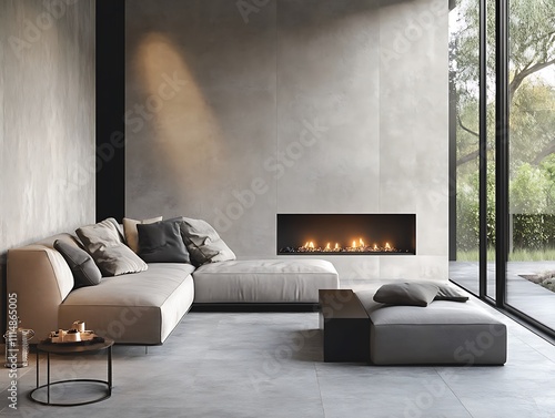 Modern Elegance: A Contemporary Living Room with Sophisticated Accents