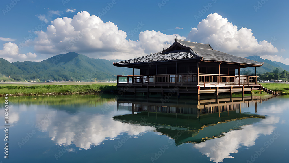 Obraz premium 美しい日本の景色、Generated AI