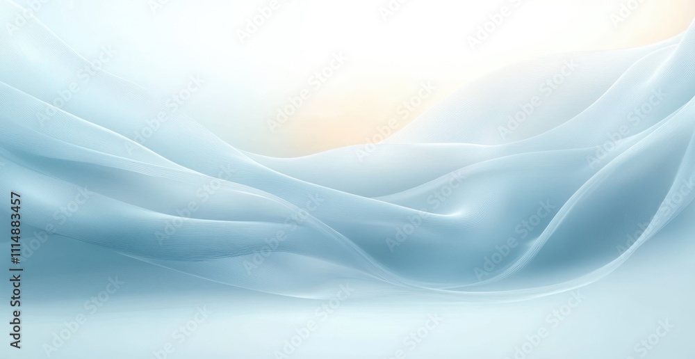 Ethereal Flowing Waves in Pale Blue and White Soft Abstract Design Ethereal Flowing Waves in Pale Blue and White Soft Abstract Design