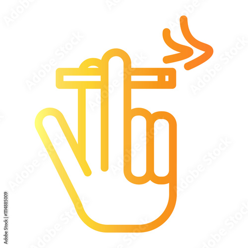 smoking Line Gradient Icon