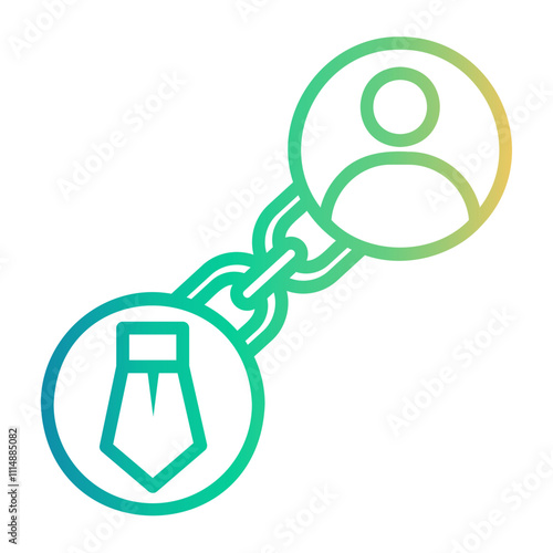 workaholic Line Gradient Icon