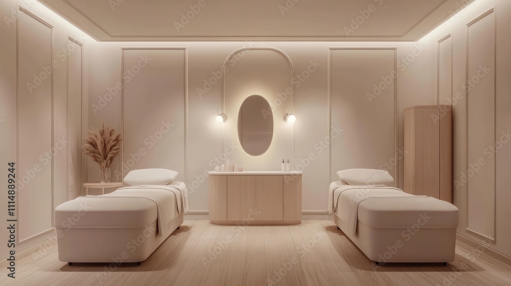 Fototapeta premium Minimalist Spa Interior Design