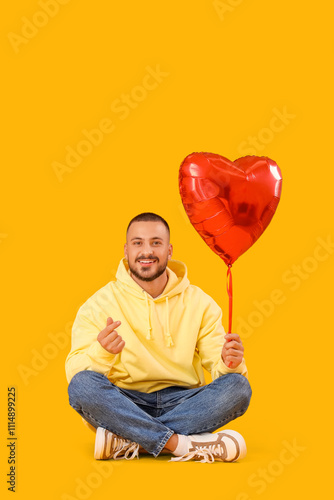 Handsome young happy man wi...