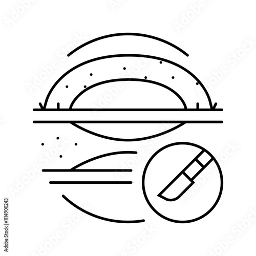 bypass surgery doctor line icon vector. bypass surgery doctor sign. isolated contour symbol black illustration