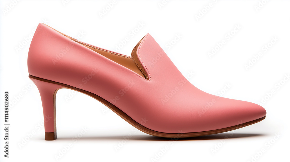 Elegant pink high heel shoe with sleek design and pointed toe. Perfect for formal occasions and stylish outfits. Elegant pink high heel shoe with sleek design and pointed toe. Perfect for formal occasions and stylish outfits.