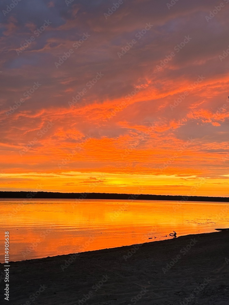 Fototapeta premium sunset on the beach