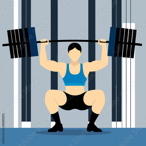 woman exercising with dumbbells