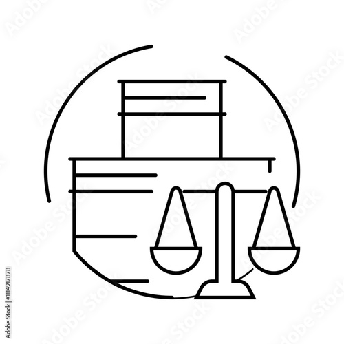 adaptive regulation energy policy line icon vector. adaptive regulation energy policy sign. isolated contour symbol black illustration