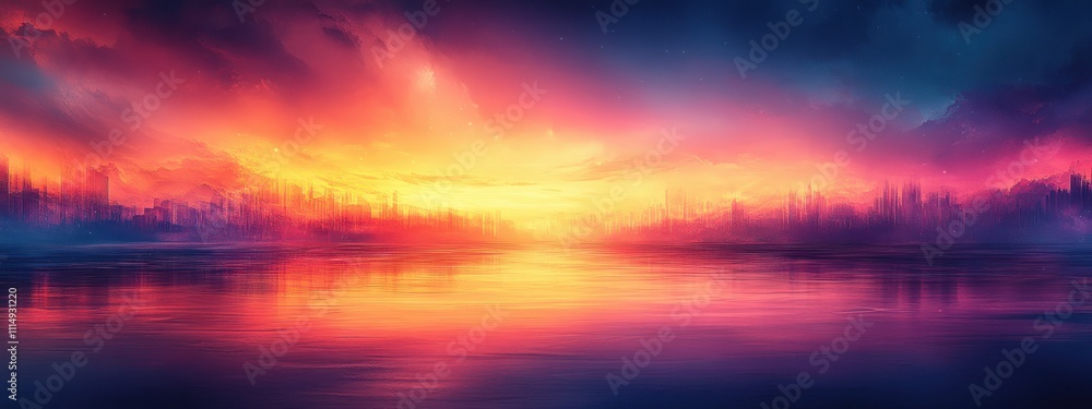 Abstract Gradient Background Blue Orange Purple Digital Impressionism Glowing Soft Light Wave Design Abstract Gradient Background Blue Orange Purple Digital Impressionism Glowing Soft Light Wave Design