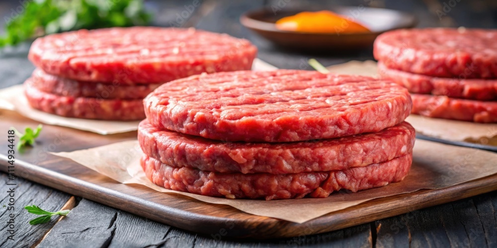 Close-up of raw and grilled burger meat patties , beef, cooking, barbecue, patties, food, grill, hamburger, fresh, meat Close-up of raw and grilled burger meat patties , beef, cooking, barbecue, patties, food, grill, hamburger, fresh, meat