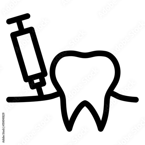 tooth anesthesia icon