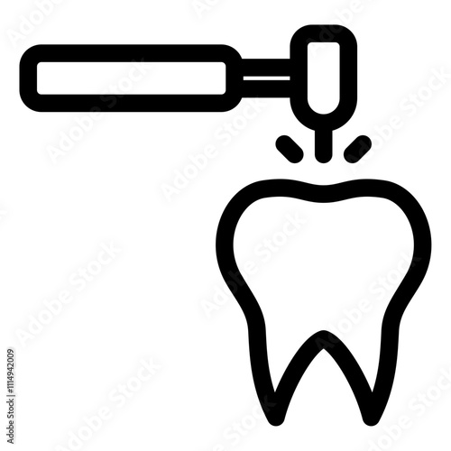 tooth drilling icon