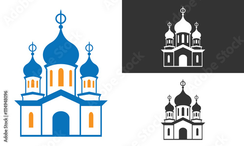 Church icon vector illustration on white background photo