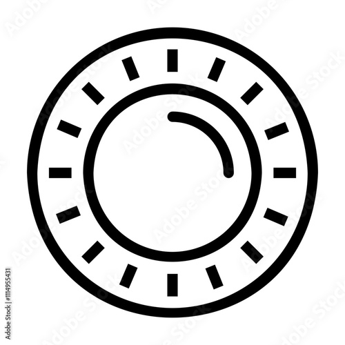 disposable plate Line Icon