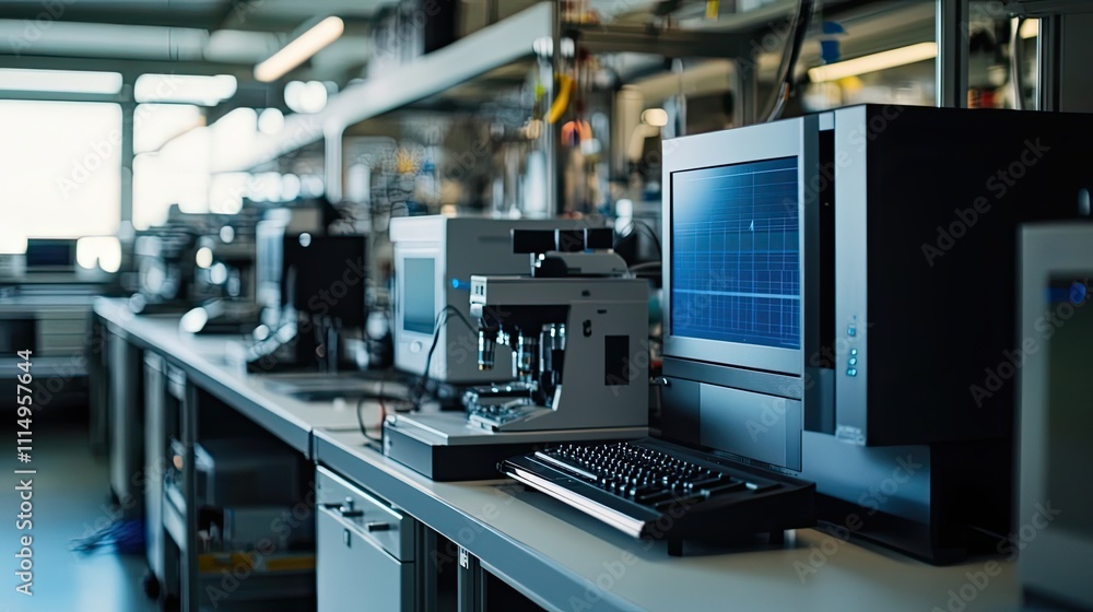 Modern Laboratory Equipment And Computer System Modern Laboratory Equipment And Computer System