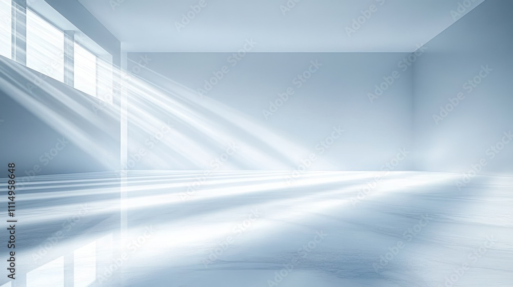 Obraz premium Ethereal White Light Wave Abstract Design Reflection