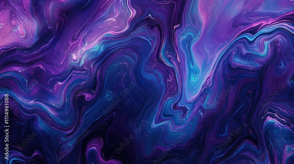 Fototapeta premium A neon purple and blue background with swirling patterns