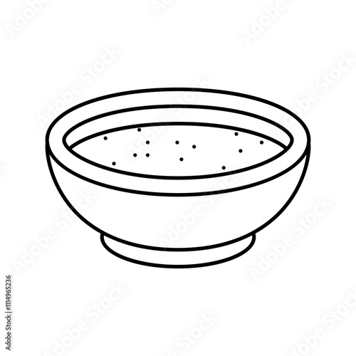 khao pad thai cuisine line icon vector. khao pad thai cuisine sign. isolated contour symbol black illustration