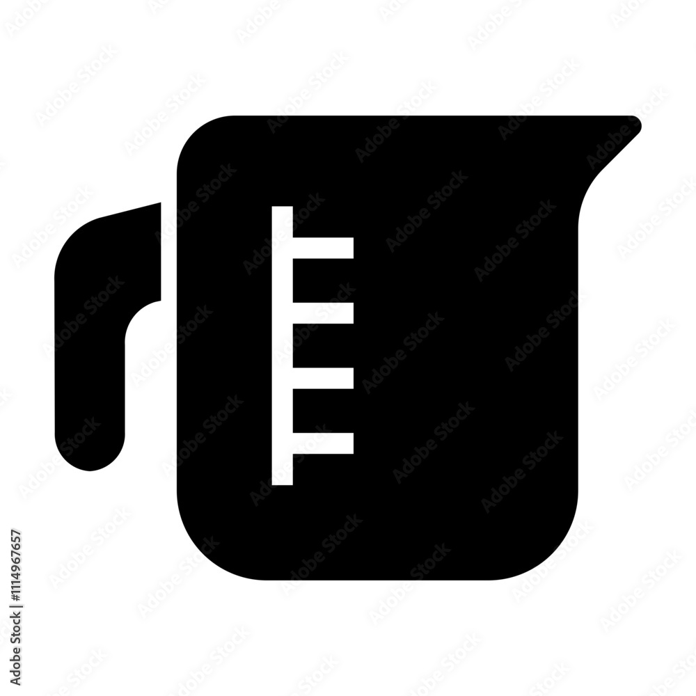 measuring cup Solid icon
