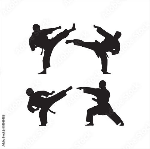 Martial Arts Silhouette Collection