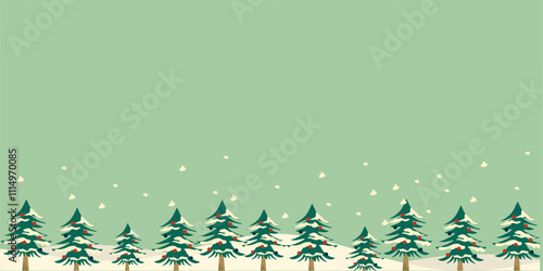 Christmas theme background with empty area for text, aesthetic christmas background with several elements