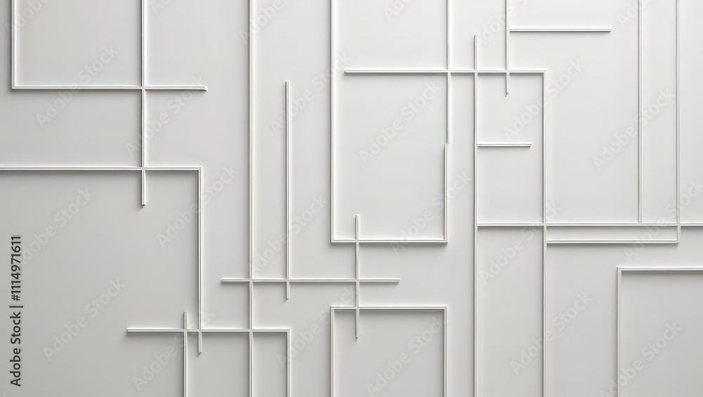 Fototapeta premium white lines on a white background