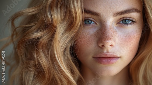 Hair Transformation from Frizzy to Smooth Featuring Textured Hair in Modern Minimalist Photography photo