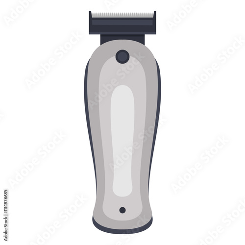 Hair clipper vector illustration, barber clippers for hair cutting or beard trimmer, electric razor shaver clip art, hairdresser equipment clipart, beauty salon tools