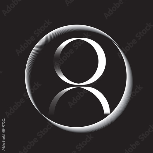 User icon, avatar. Profile login, member in circle button isolated on white background.
