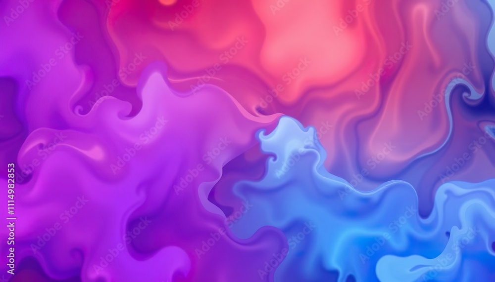 Abstract Swirling Purple Blue Pink Fluid Design Abstract Swirling Purple Blue Pink Fluid Design