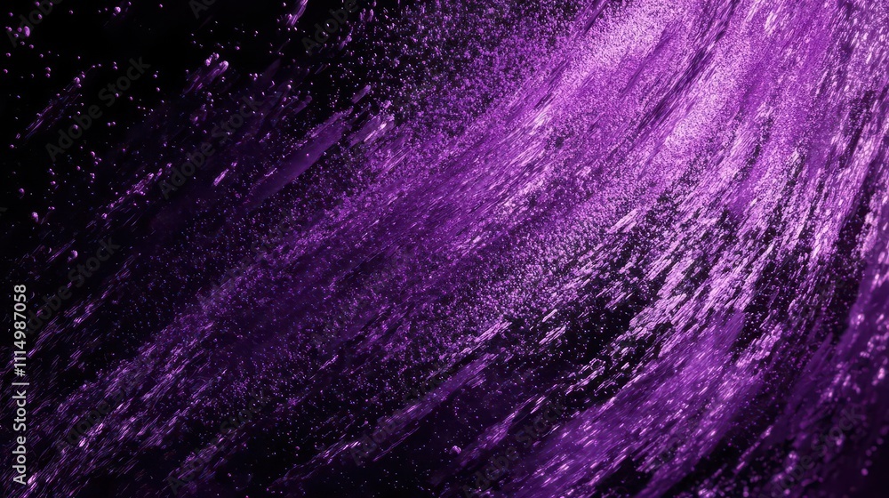 Obraz premium dark purple grainy abstract background blending magenta and black hues, creating a striking visual effect, perfect for posters, banners, and digital designs that demand attention